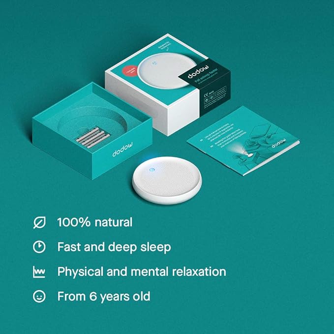 Dodow Sleep Aid Device — Fall Asleep Faster with Guided Breathing Light and Nightly Practice | Guides Included in Package | 8 & 20 Min Modes
