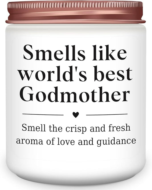 Homsolver Godmother Gifts from Godchild, Godmother Proposal Gift,Mothers Day Birthday Christmas Gift for Godmother's, Godmother's Scented Candles