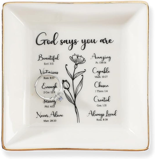 HOME SMILE Christian Gifts for Women Christmas Birthday,Inspirational Gifts for Friends, Religious Spiritual Gifts for Mom Girl Female Coworker Sister Christian