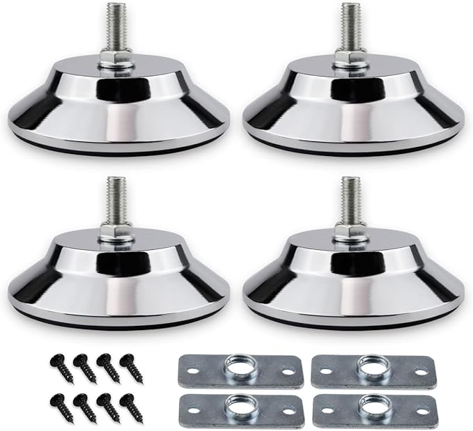 5Inch Billiard Table Feet, 4 PCS Pool Table Leg Levelers Adjustable Furniture Levelling Feet, Metal Table Leg Levelers Heavy Duty Leveling Feets, Leveling Risers for Football Table,