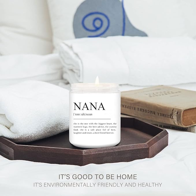 LEIOH Gifts for Nana from Grandkids,Nana Christmas Birthday Gifts,Great Grandma Gift, Best Grandma Gift for Mothers Day Lavender Jar Candle