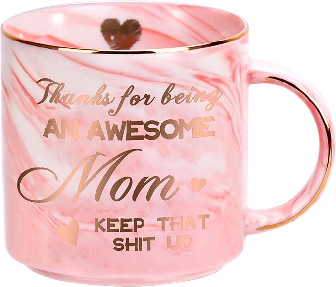 Ulrhpc Mothers Day Gifts for Mom Wife Daughter Sister - 12 OZ Funny Coffee Mug, Birthday Gifts for Mom, Retirement Anniversary Xmas Valentines Mother's Day Present for Women
