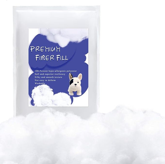 BUTUZE 2.6lb Polyfill Stuffing, (4.4lb-2.1oz) Fiberfill for Crafts, Polyester Fiber Fill, Resilience Fill Fiber for Stuffing Pillow and Home Decoration Projects