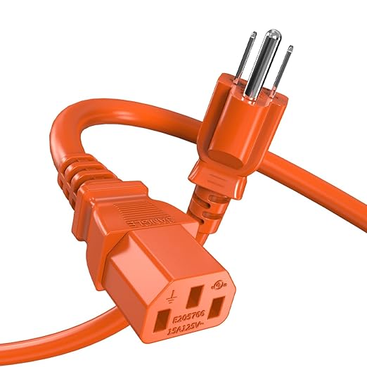 Power Station Charging Cable 6FT, 14AWG Fast Charging Cable Compatible with Jackery Power Station Explorer 1000/1500/2000/3000, Bluetti EB3A, Anker 757/767,125Volt 15A Universal AC Power Cord