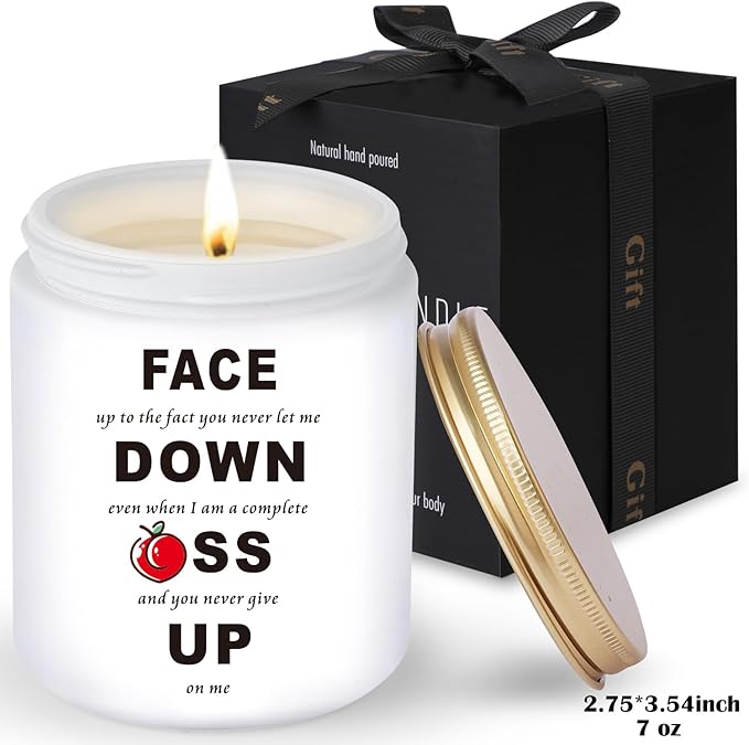Mothers Day Gifts for Wife from Husband,Romantic Gift for Her Girlfriend Boyfriend Him,Birthday Anniversary Wedding Gift for Couple Women Sexy,Funny Present for Couple,Her, Wife Candle for Mothers