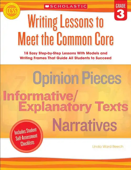 Writing Lessons to Meet the Common Core, Grade 3 - Paperback