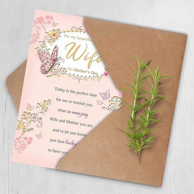 Mother’s Day Card for Wife, Mothers Day Gifts from Husband, Mothers Day Gifts for Wife from Husband