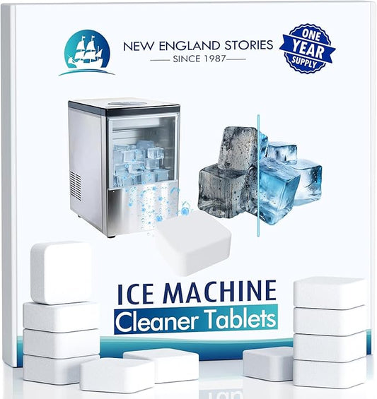 Ice Machine Cleaner and Descaler Tablets, 24 Count Nickel Safe Formula, Scale Remover for Countertop and Nugget Ice Makers, Compatible with GE Opal, GE Profile, Frigidaire, and Kitchenaid
