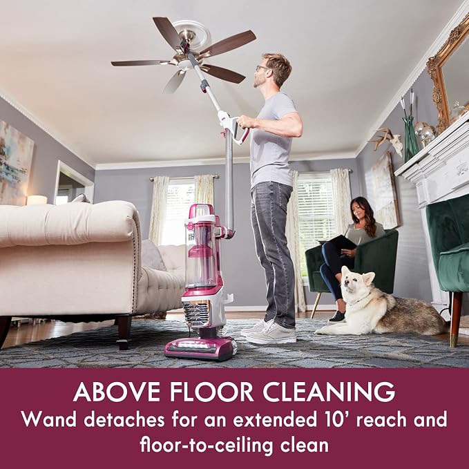 Kenmore DU5092 bagless Upright Vacuum Carpet Cleaner 2-Motor Power Suction with Hair Eliminator brushroll, pet Handi-Mate, 2L, Wine W/Lift-up Design | 2-Motor Power Suction, Hair Eliminator Brushroll, Pet Handi-Mate, 2L Capacity