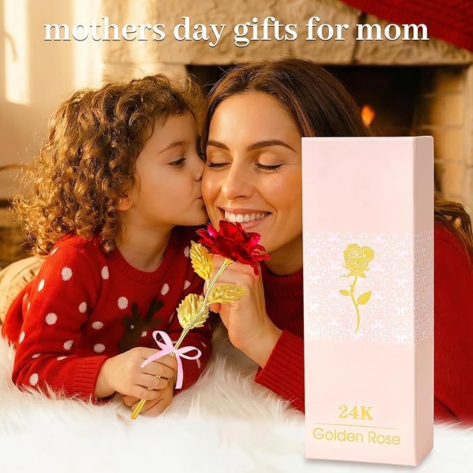 Mothers Day Mom Gifts for Women Grandma, Artificial Forever Birthday Flowers Galaxy Glass Eternal Roses with Heart Shaped Crystal Vase, Mother's Day Anniversary Wedding Rose Gifts for Wife Sister