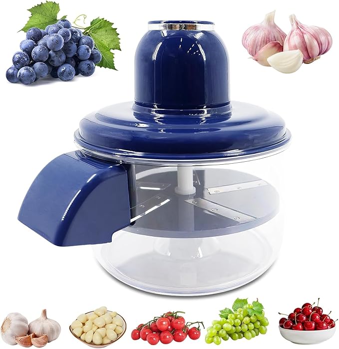 Automatic Garlic &Small Fruit Peeler-Portable Rechargeable Electric Grapes Peeling Machine for Home,Outdoor Picnic,Commercial Kitchen