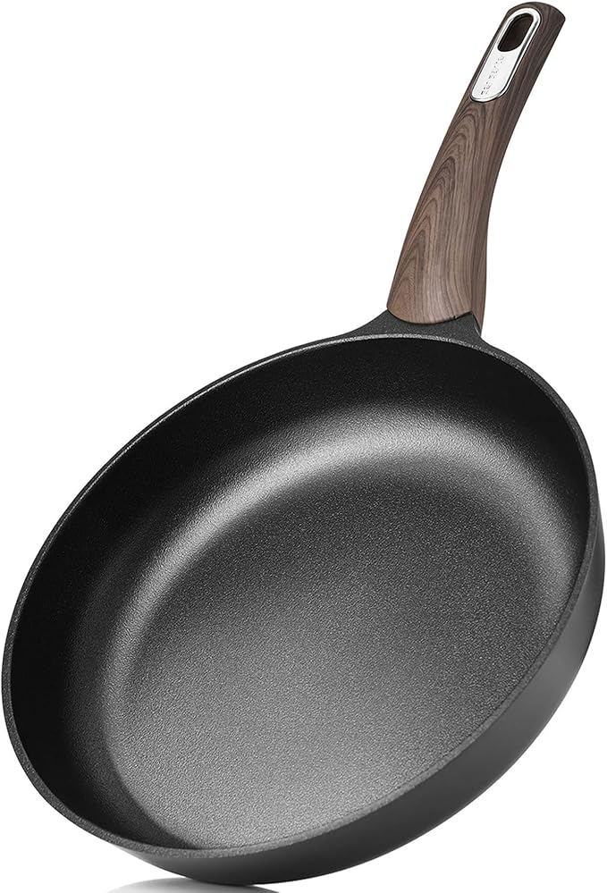 SENSARTE 8Inch Nonstick Frying Pan Skillet, PFOA/PFOS Free, Black | Non Stick Egg Pan Omelette Pans, Healthy Kitchen Cooking Chef's Pan, Induction Compatible, Stay-cool Handle