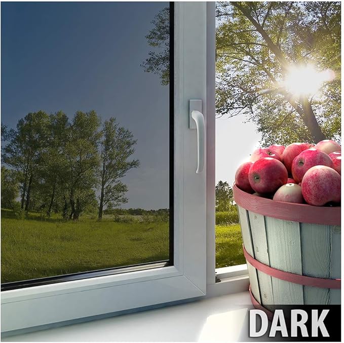 BDF EXS15 Exterior Window Film Daytime Privacy and Sun Control Mirror Silver 15 (Dark) - 36in X 14ft