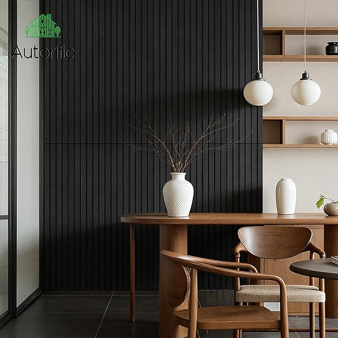 10 Pack Acoustic Panels, 47.2”x23.6” Decorative Large Acoustic Wall Panels, Sound Proof Panel with Simulated Wood Grain Finish,for Office,Home Theater,Studio,Living Room, Smoky