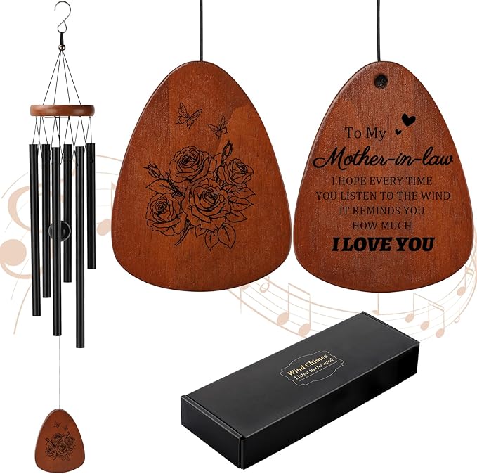 PRSTENLY Mother in Law Gifts, Mother-in-Law Wind Chimes Gifts for Mother in Laws Birthday Mothers Day Thanksgiving Christmas from Daughter in Law & Son in Law