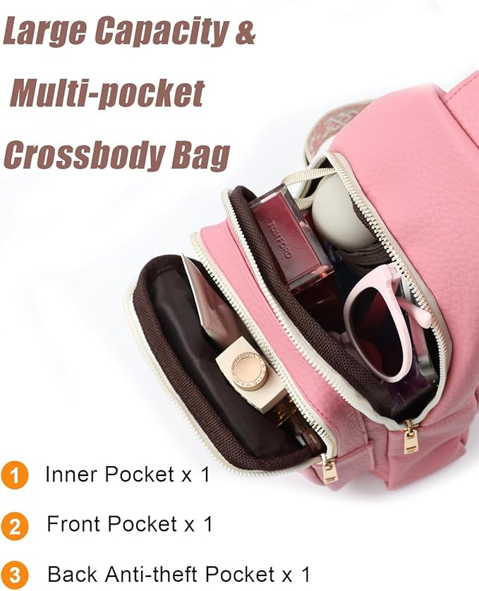 Mothers Day Gifts for Mom Her Teen Girls Sister Coworker Crossbody Bags Gifts for Women Cool Birthday Gift for Family Small Crossbody Sling Bag Fanny Pack Chest Travel Purse Christmas Gift Ideas