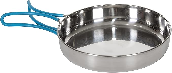 Stansport Stainless Steel Camping Cookware Set – Durable Nesting Mess Kit for Backpacking, Hiking & Outdoor Cooking – Compact Portable Pot & Pan with Carry Bag – Multiple Sizes for Family to Solo Use