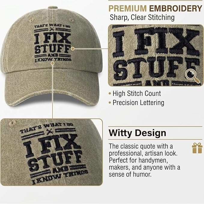 Cotton Baseball Cap Adjustable Mens Gifts Ideas for Birthday