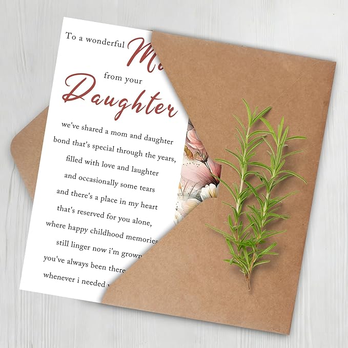 Mother's Day Card, Mothers Day Gifts Card for Mom from Daughter, Mothers Day Gifts Ideas