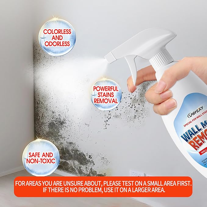 LANWEXY-Highly Effective Removal Spray,Wall Cleaner Spray-Bathroom Foam Cleaner for Shower,Wall,Ceiling,Wood,Kitchens,Tile,Killer with Prevention Inhibitor-2 bottles