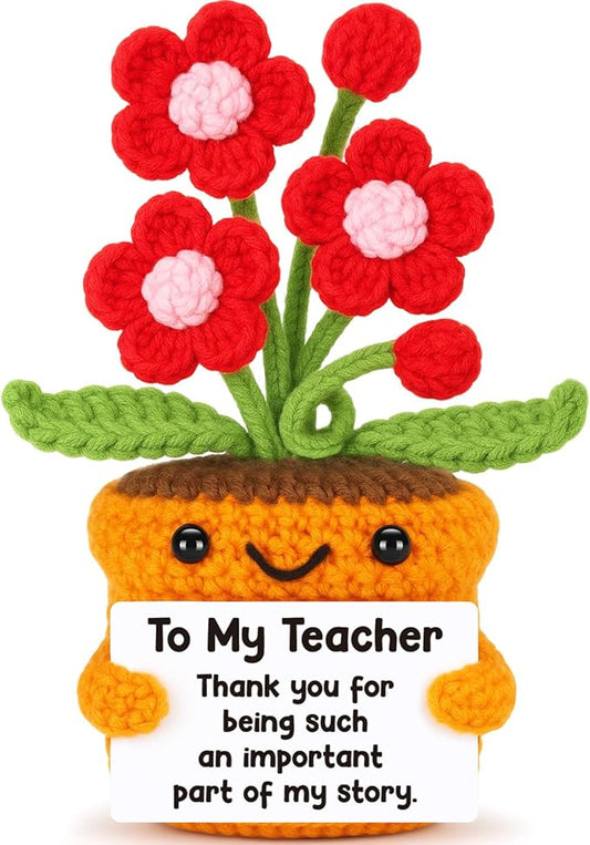 Agantree art Teacher Appreciation End of Year Teacher Gifts Thank You – Handmade Appreciation Present from Student, Cute Desk Decor for Birthday, Graduation, Teacher Week, End of Year