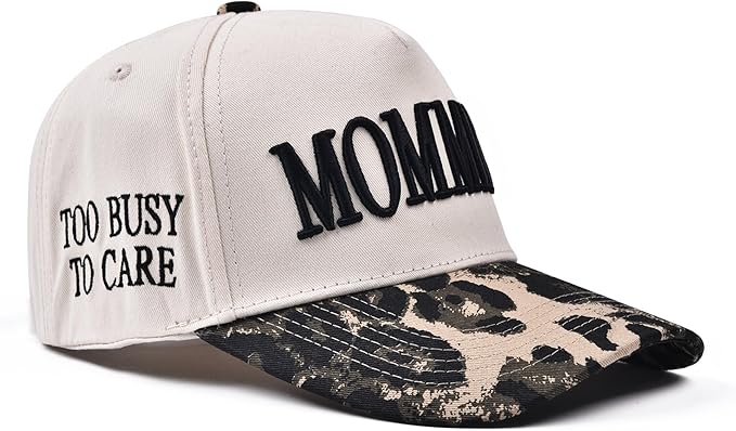 Womens Trucker Hat - with Mommin Embroidery Ponytail Fit - Mothers Day Great Gifts for Mom Wife Stepmom