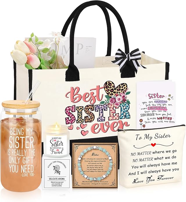 Gifts for Women Basket Set of 6, Mothers Day Birthday Gifts for Mom Grandma Sister Daughter