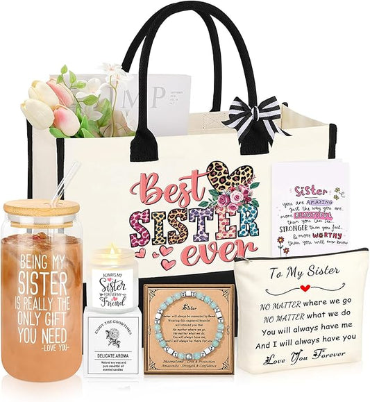 Gifts for Women Basket Set of 6, Mothers Day Birthday Gifts for Mom Grandma Sister Daughter