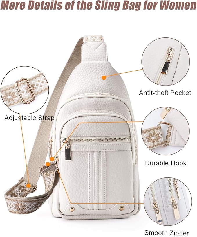 Mothers Day Gifts for Mom Crossbody Bags Anniversary Birthday Mom Gifts for Women Sling Bag Fanny Pack Chest Anti Theft Purse Christmas Secret Santa Gift Ideas for Her Girlfriend Wife