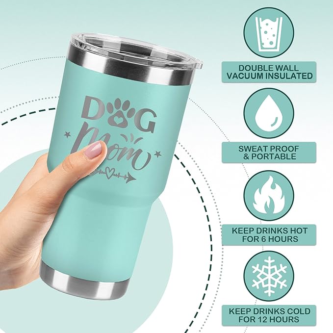 Hexagram Dog Mom Gifts for Mothers Day|, Dog Mom Dog Lovers Gifts for Women, 20oz Tumbler, Mothers Day Present, Friendship Gift for Women