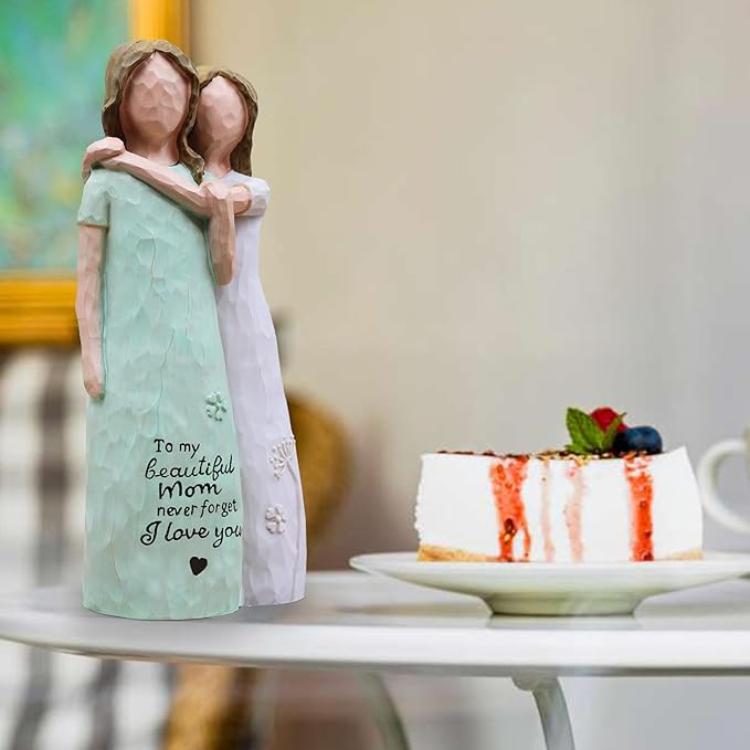 Gifts for Mom, Birthday Gifts for Mom from Daughter, Sculpted Hand-Painted Figurine (Green)