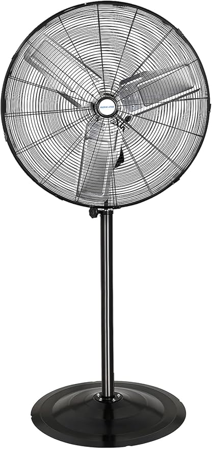 BILT HARD 30" High-Velocity Pedestal Fan with 3 Speeds, 8900 CFM Heavy Duty Industrial Stand Fan with Adjustable Height & Metal Aluminum Blades for Commercial, Shop, Garage, 2 Pack