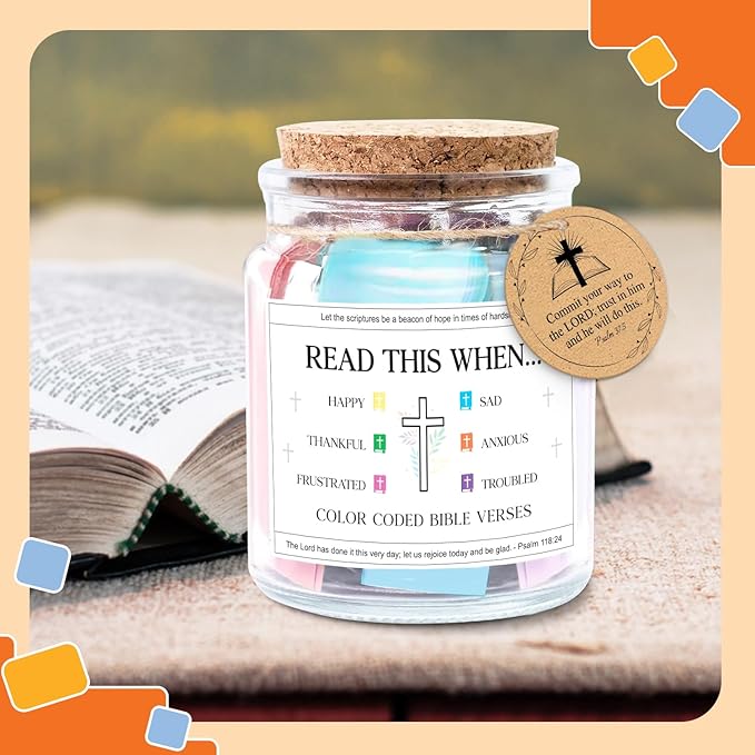 NewEleven Mothers Day Gifts For Women - Christian Gift For Her, Friends - Confirmation Gifts for Boys, Girls - Inspirational, Birthday Gift From Bestie, Family, Coworker - Bible Verse Jar