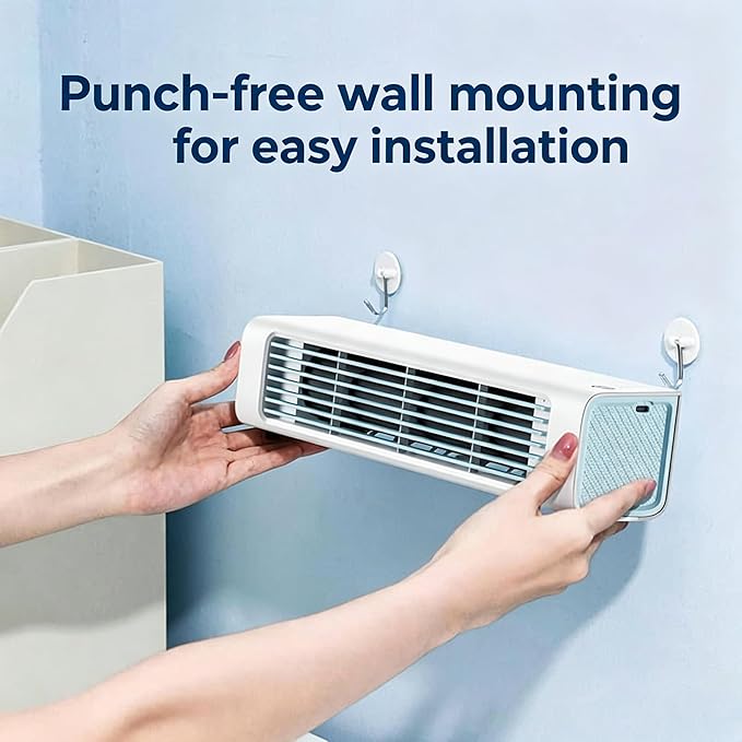 Conditioner, 3 Speed Remote Control Desktop Air Fan, USB Rechargeable Portable Cooling Air Conditioner Fan for Indoor Home Bedroom Office Kitchen