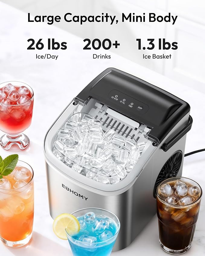 EUHOMY Ice Maker Machine