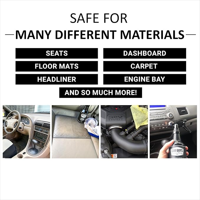 CAR GUYS Super Cleaner | Effective Car Interior Cleaner | Leather Car Seat Cleaner | Stain Remover for Carpet, Upholstery, Fabric, and Much More! | 18 Oz Kit with Microfiber Towel