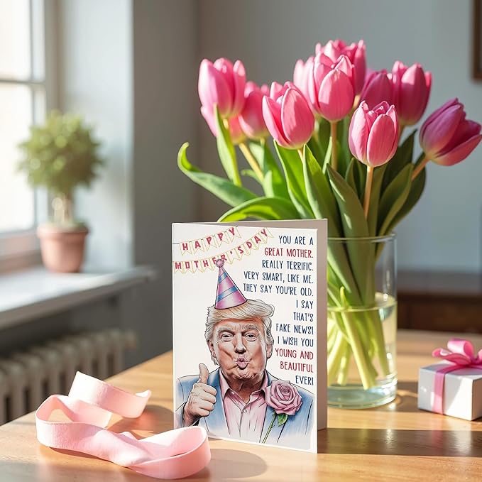 Funny Mothers Day Card for Mom Grandma Wife, Happy Mothers Day Gifts for Mom, Great Mother's Day Card from Daughter Son