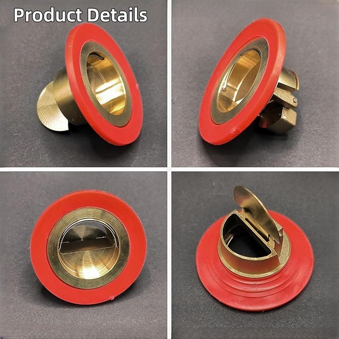 Downspout Universal Brass Floor Drain core, Shower Floor Drain backflow Preventer, Suitable for 1.4''-2.0'' Caliber (1, Brass)