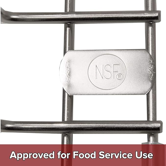Thirteen Chefs Stainless Steel Cutting Board Rack - Ten 1" Slots fits Baking Sheets, Pans and Lids - Commercial Grade Organizer and NSF Stamped for Restaurants and Kitchens