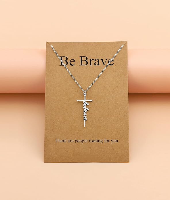 Lcherry Faith Cross Pendant Necklace for Women Religious Christian Jewelry Mother's Day Gifts for Women
