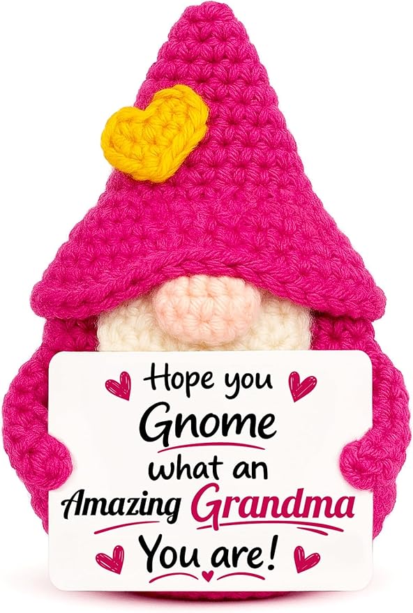 Grandma Gifts for Mothers Day - Funny Mother's Day Birthday Easter Basket Gnome Gift for Nana Gigi Mimi Grandmother from Granddaughter Grandson Grandkids, Grandparents Day Gnomes Present