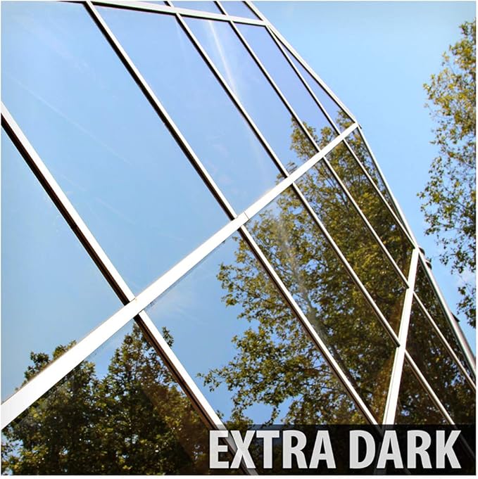 BDF S05 Window Film Daytime Privacy and Heat Control Mirror Silver 5 (Very Dark) - 48in X 12ft