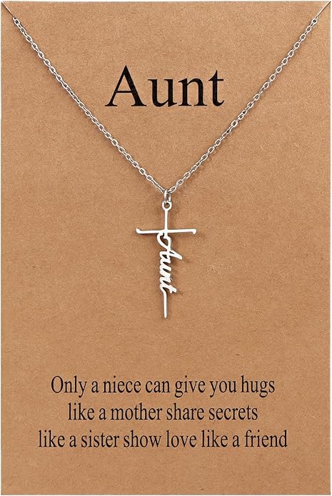 Lcherry Faith Cross Pendant Necklace for Women Religious Christian Jewelry Mother's Day Gifts for Women