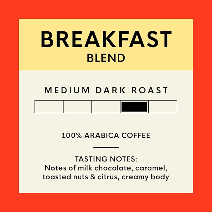 San Francisco Bay Coffee - Medium Roast Whole Bean Coffee - Breakfast Blend (2 lb bag)