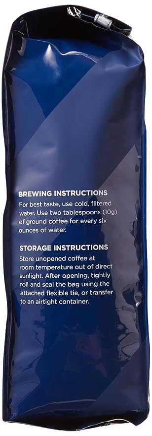 Amazon Fresh Organic Fair Trade Peru Whole Bean Coffee, Medium Roast, 12 Ounce (Pack of 3)