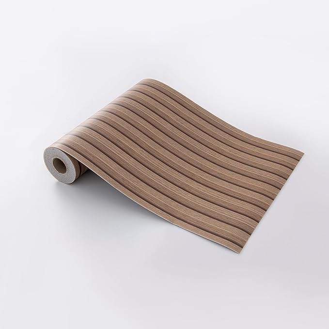 Peel and Stick PVC Slat Wall Panels, Wood Grain Self-Adhesive Soundproof Paneling, 3D Faux Wood Panels for Bedroom Bathroom Walls & Ceilings 118"x15.75"(Light Walnut,13Sq.ft)