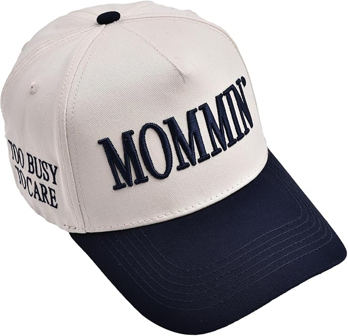 Womens Trucker Hat - with Mommin Embroidery Ponytail Fit - Mothers Day Great Gifts for Mom Wife Stepmom