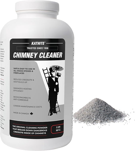 KABIN Kathite Chimney Sweep Cleaner 2LB - Fireplace Chimney Cleaning Kit - Creosote Remover for Wood Stoves - Creosote Destroyer Better Than Fire Logs