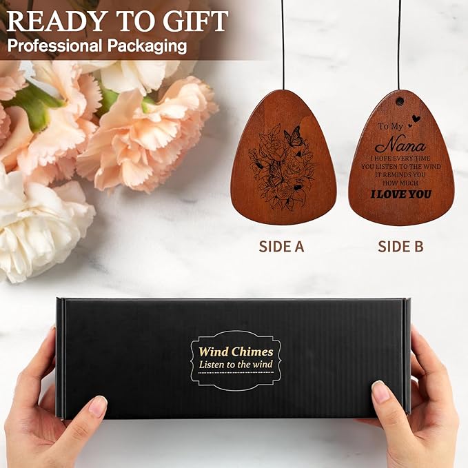 PRSTENLY Nana Gifts, Nanas Wind Chimes Gifts for Nana from Grandkids, Best Nanas Gift Ideas for Birthday Mothers Day Thanksgiving Christmas