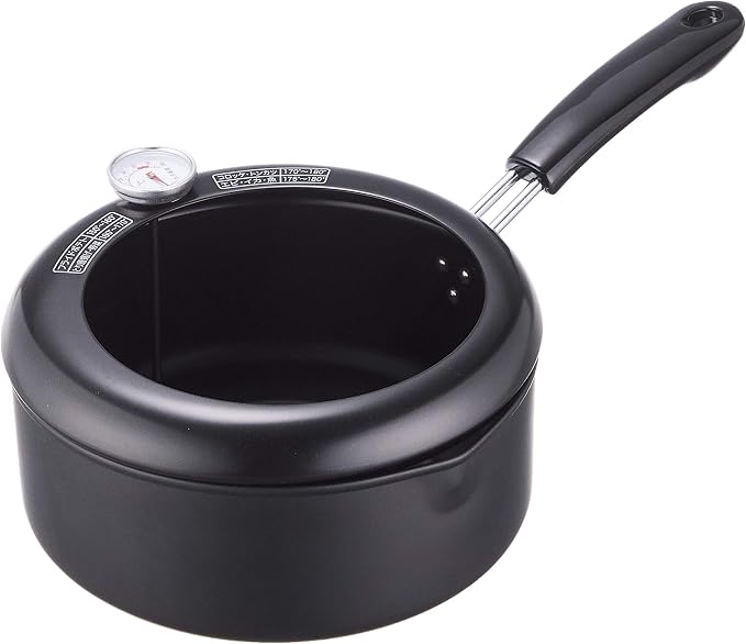 pa-ru金属 One Hand tempura Chicken Pot 20 cm Thermometer with IH corresponding Iron Fryer Fry Cook HB – 1372
